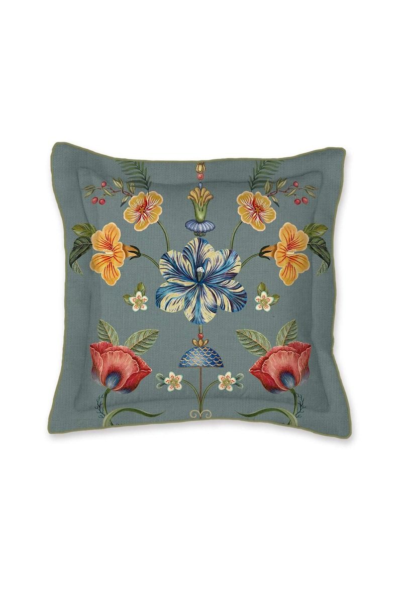 Cushion Square Botanico Verde Blue