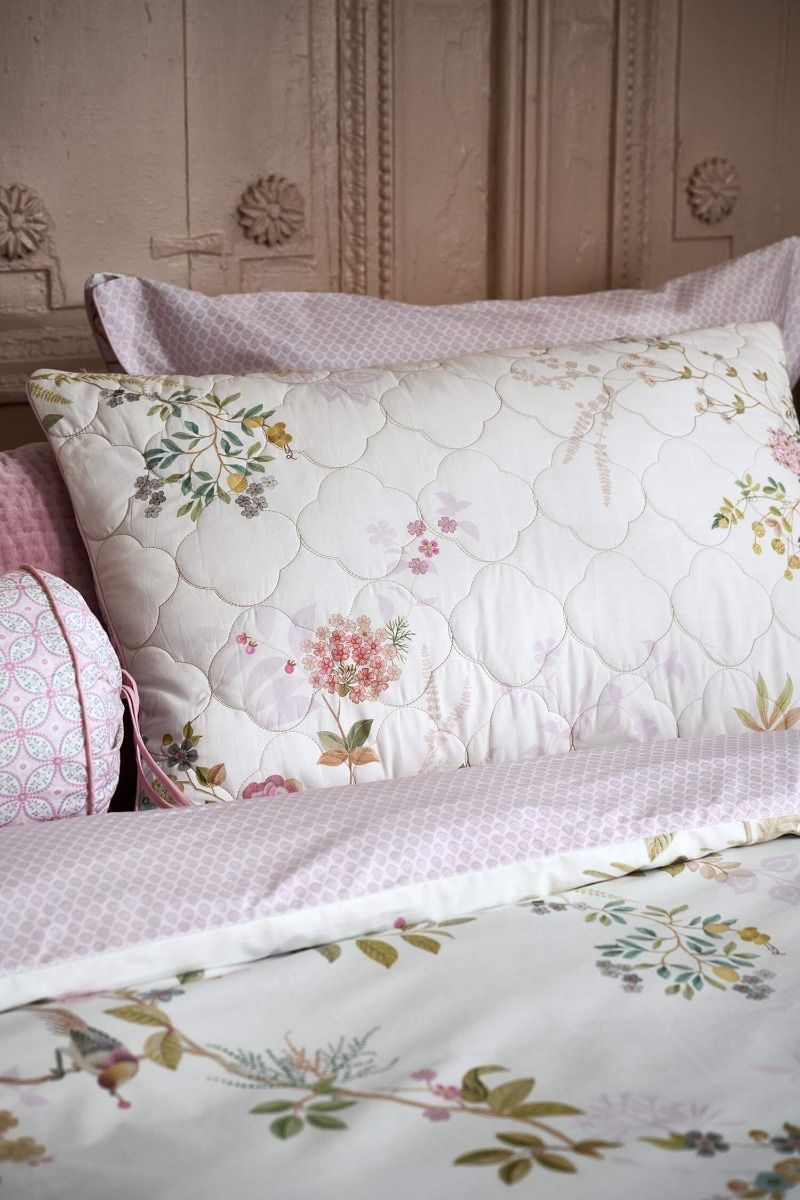 Quilted Zierkissen Bustani Weiß