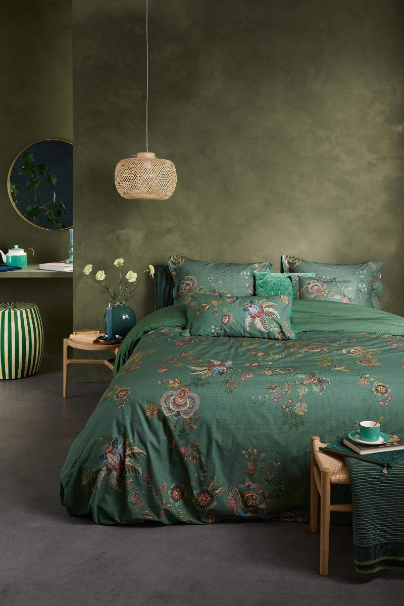 Duvet Cover Set Cece Fiore Green