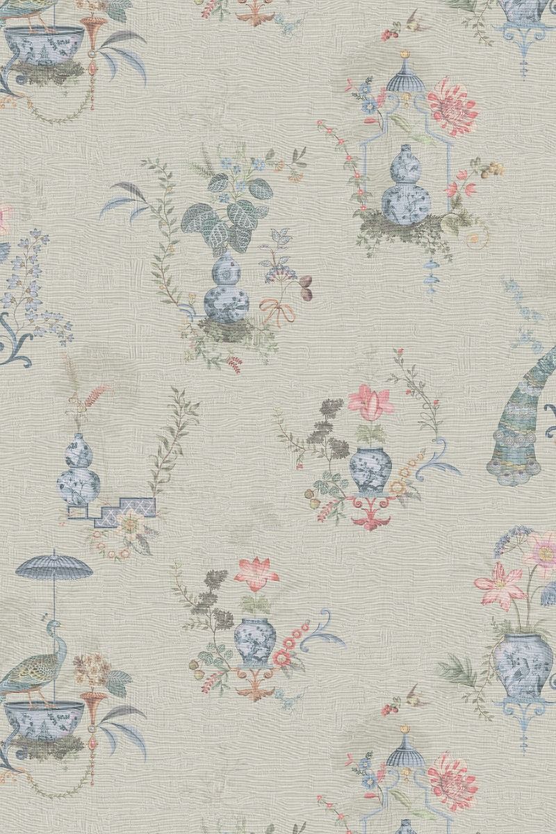 Pip Studio Chinese Porcelain Vinyl Wallpaper Sand