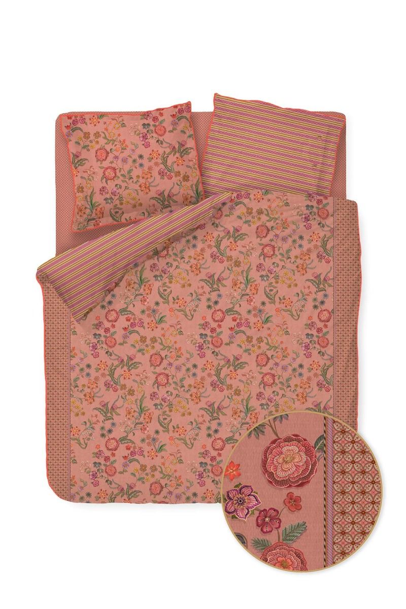 Bettbezug-Set Coco Flower Koralle