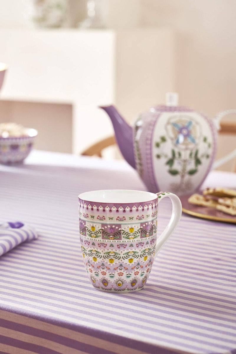 Lily & Lotus Set/2 Mugs XL Lilac 450ml