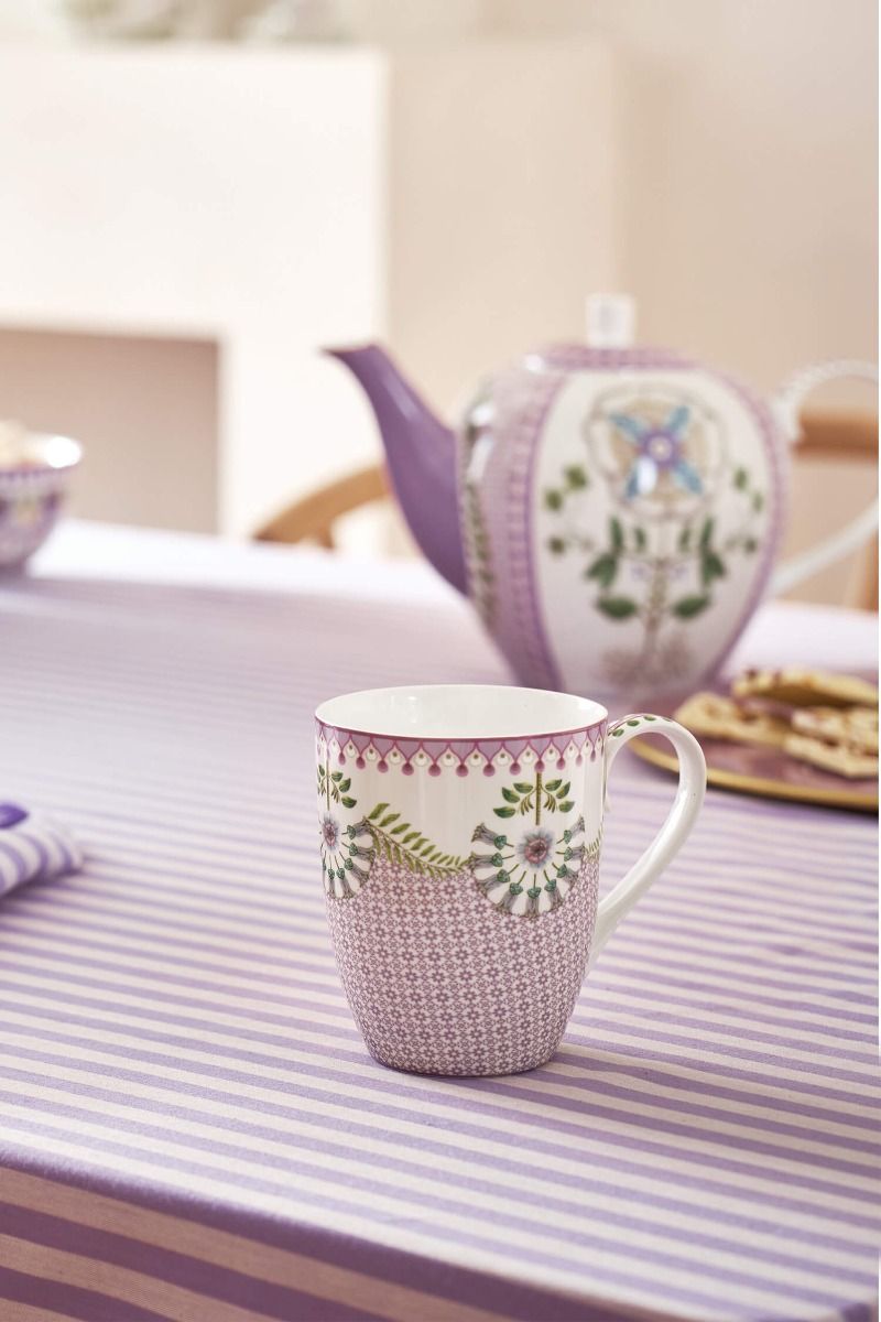 Lily & Lotus Mug Large Lilac 350ml