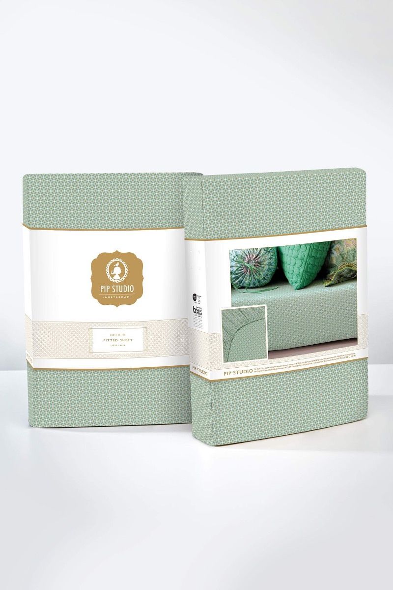 Drap-Housse Cross Stitch Vert Clair