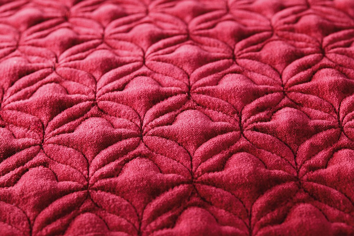 Zierkissen Samt Quilty Dreams Rot