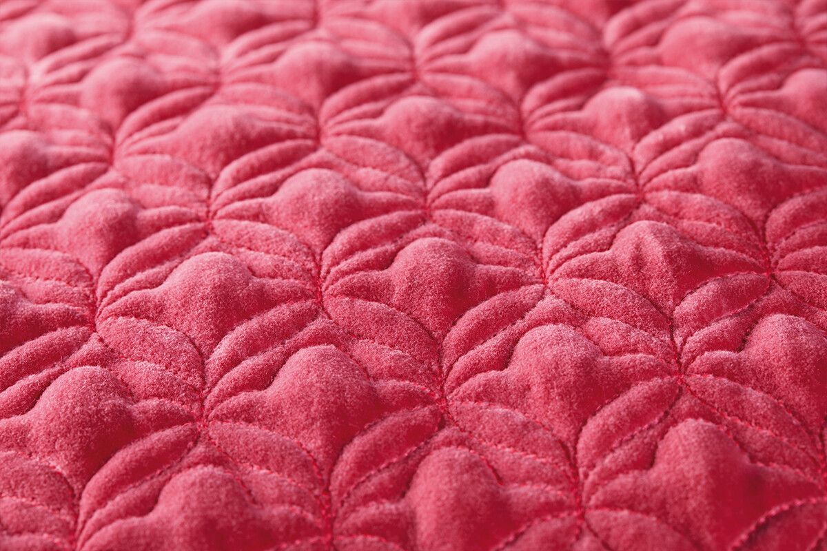 Zierkissen Samt Quilty Dreams Rot