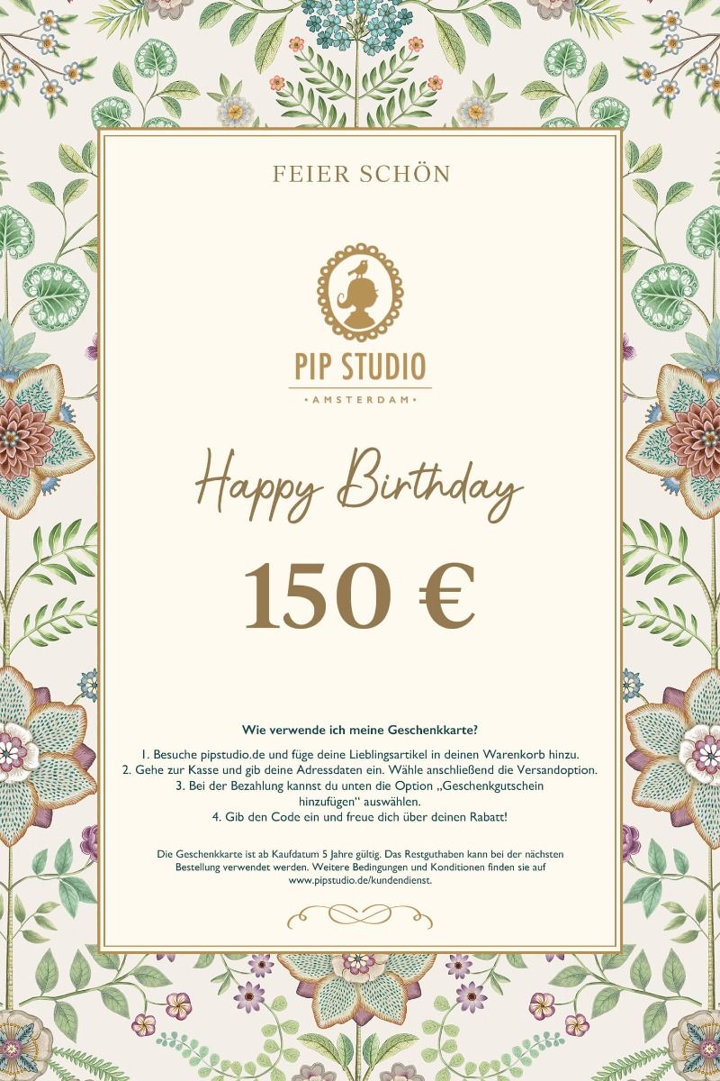 Digitalen Geschenkkarte €150