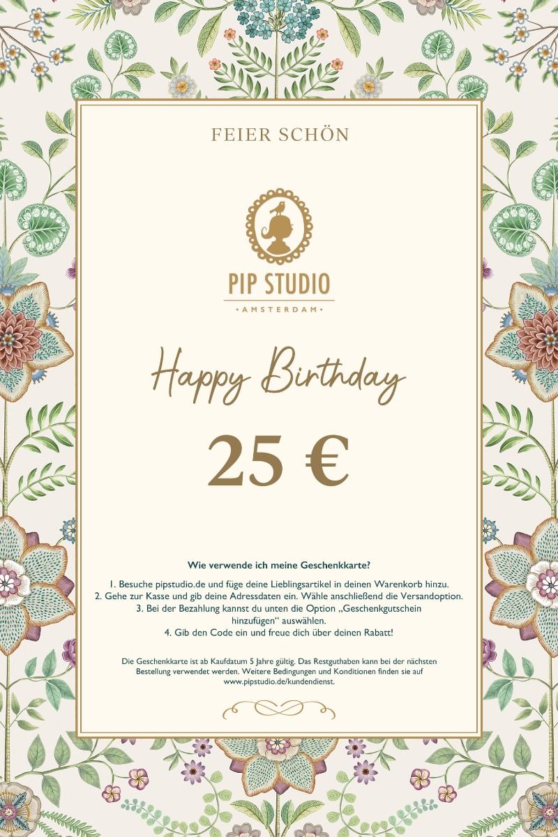 Digitalen Geschenkkarte €25