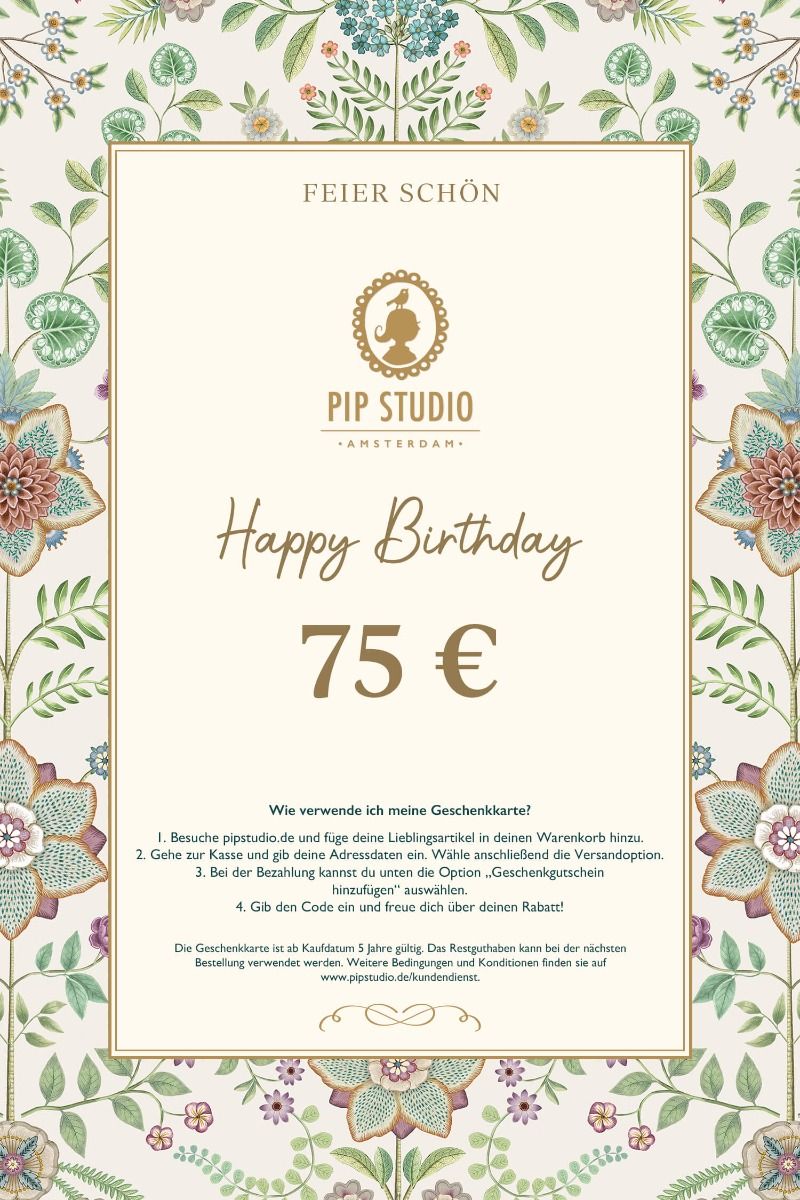 Digitalen Geschenkkarte €75