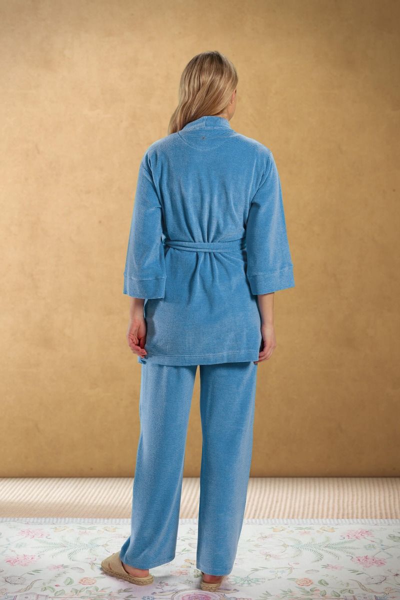 Kimono Petite Sumo Stripe Blauw