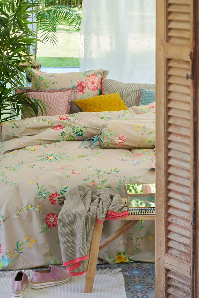 Duvet Cover Fleur Grandeur Khaki