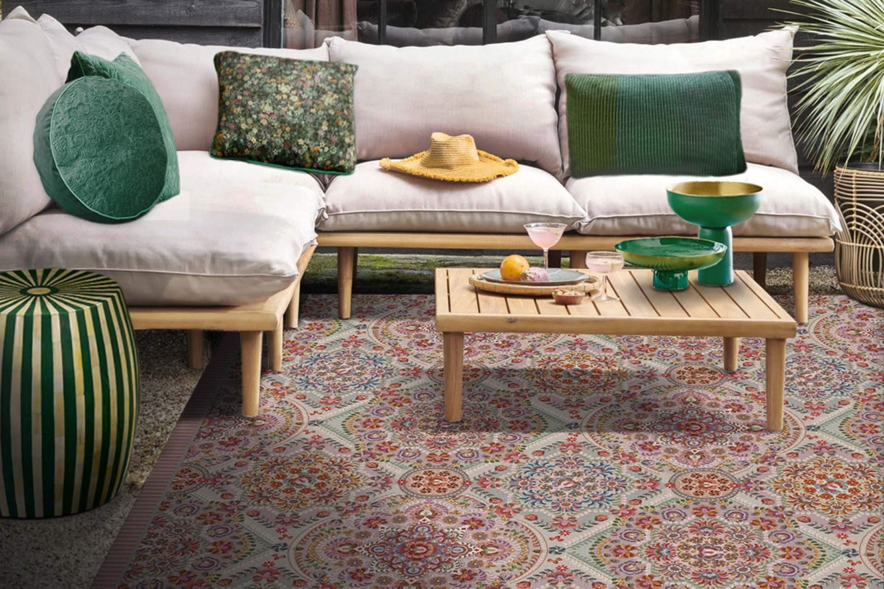 Outdoor Carpet El Bordado by Pip Pink