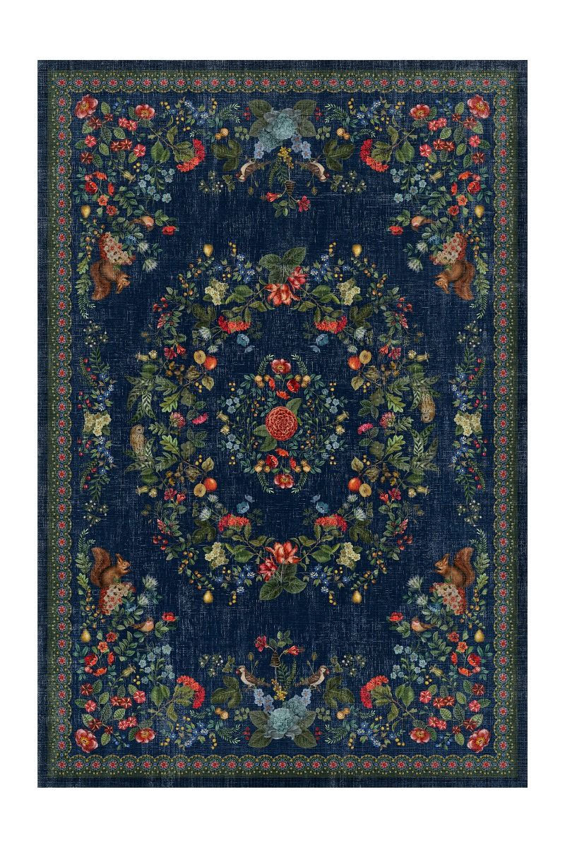 Tapis Fall in Leaf par Pip Bleu Foncé