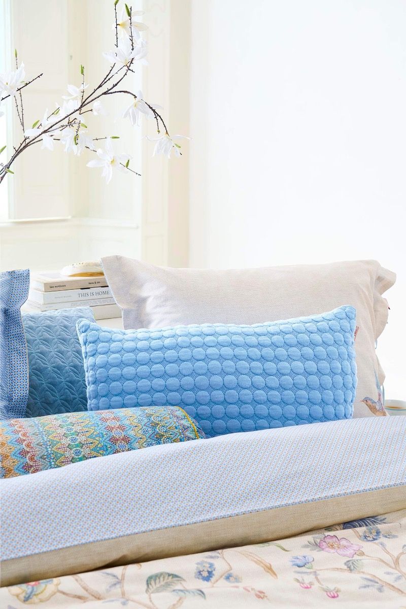 Zierkissen Fill in the dots Blau