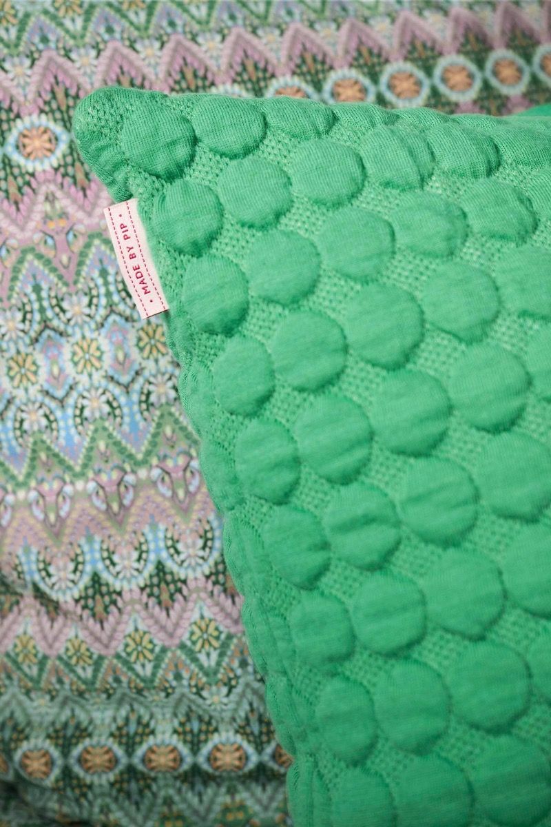 Zierkissen Fill in the dots Grün