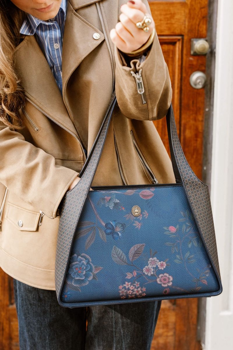Sac Bandoulière Filou Moyen Bodhi Flower Bleu