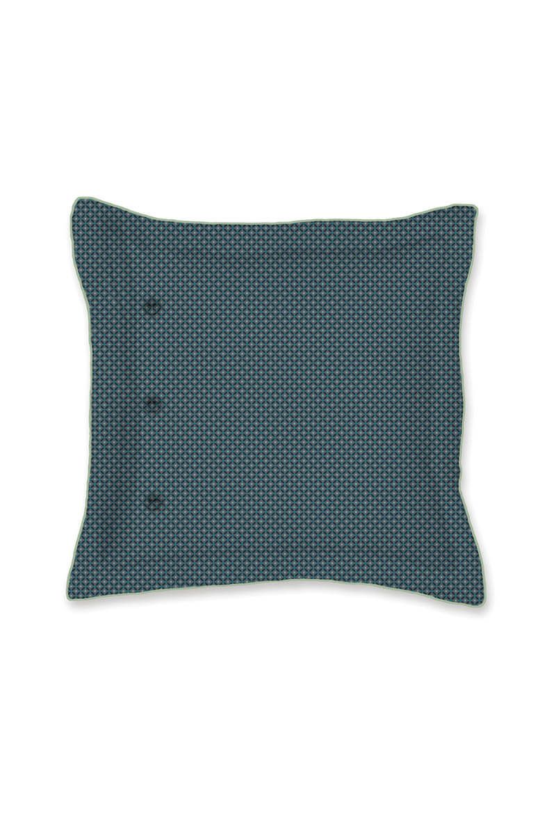 Quadratisches Zierkissen Fleur Grandeur Blau