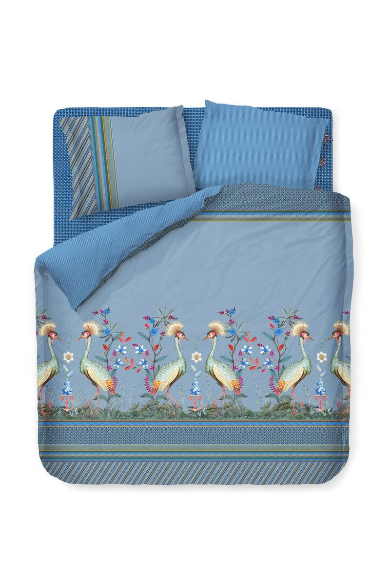 Bettbezug Flirting Birds Blau
