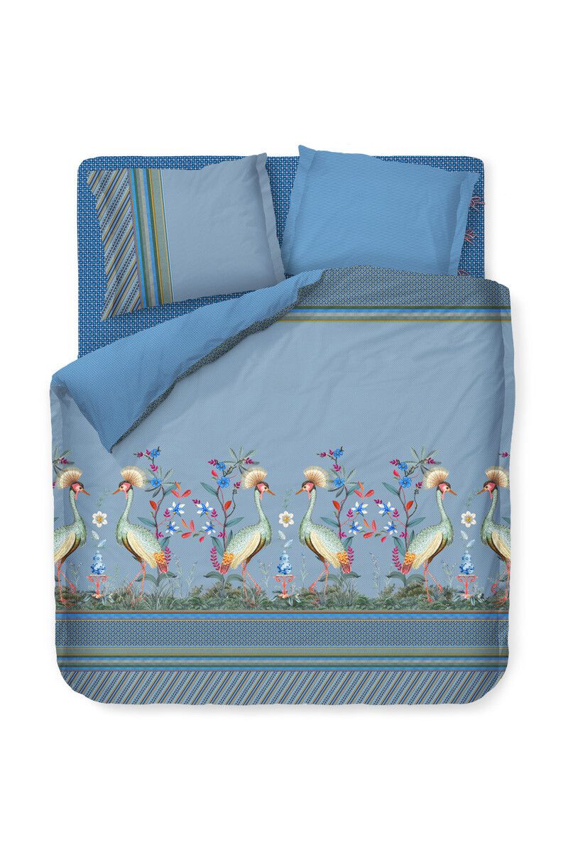 Dekbedovertrek Flirting Birds Blauw