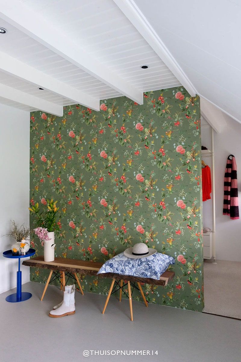 Pip Studio Floris Vliesbehang Groen