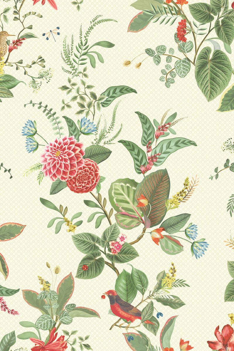 Papier Peint Mural Pip Studio Floris en Coloris Blanc
