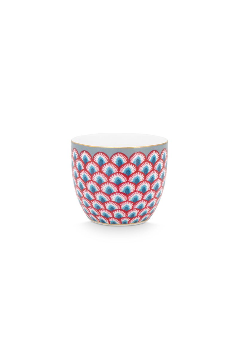 Flower Festival Egg Cup Red/Light Blue