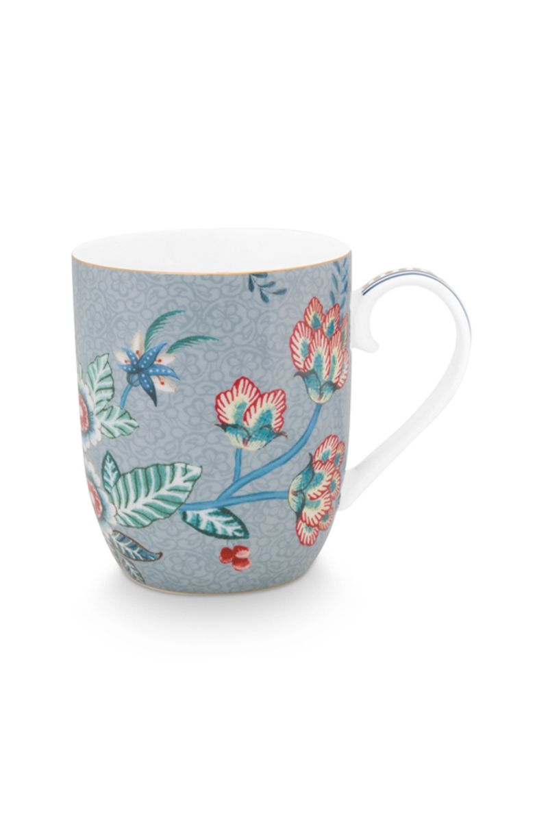 Flower Festival Mug Small Light Blue