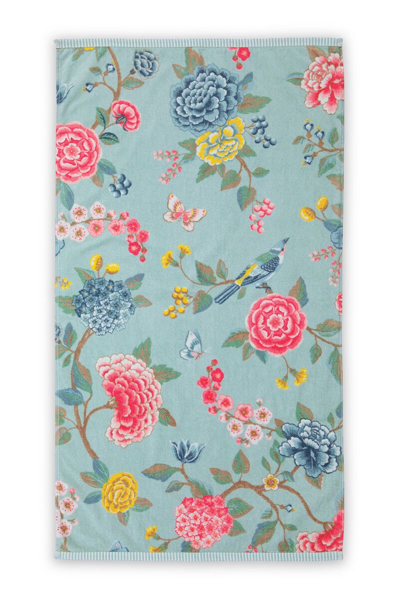 Badhanddoek Set/3 Good Evening Blauw 55x100 cm