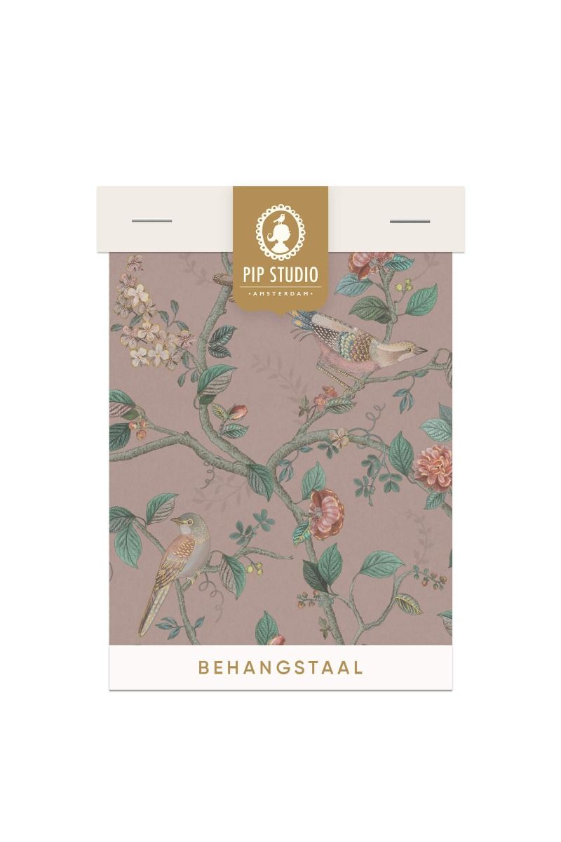 Behangstaal Good Nightingale Roze Mauve