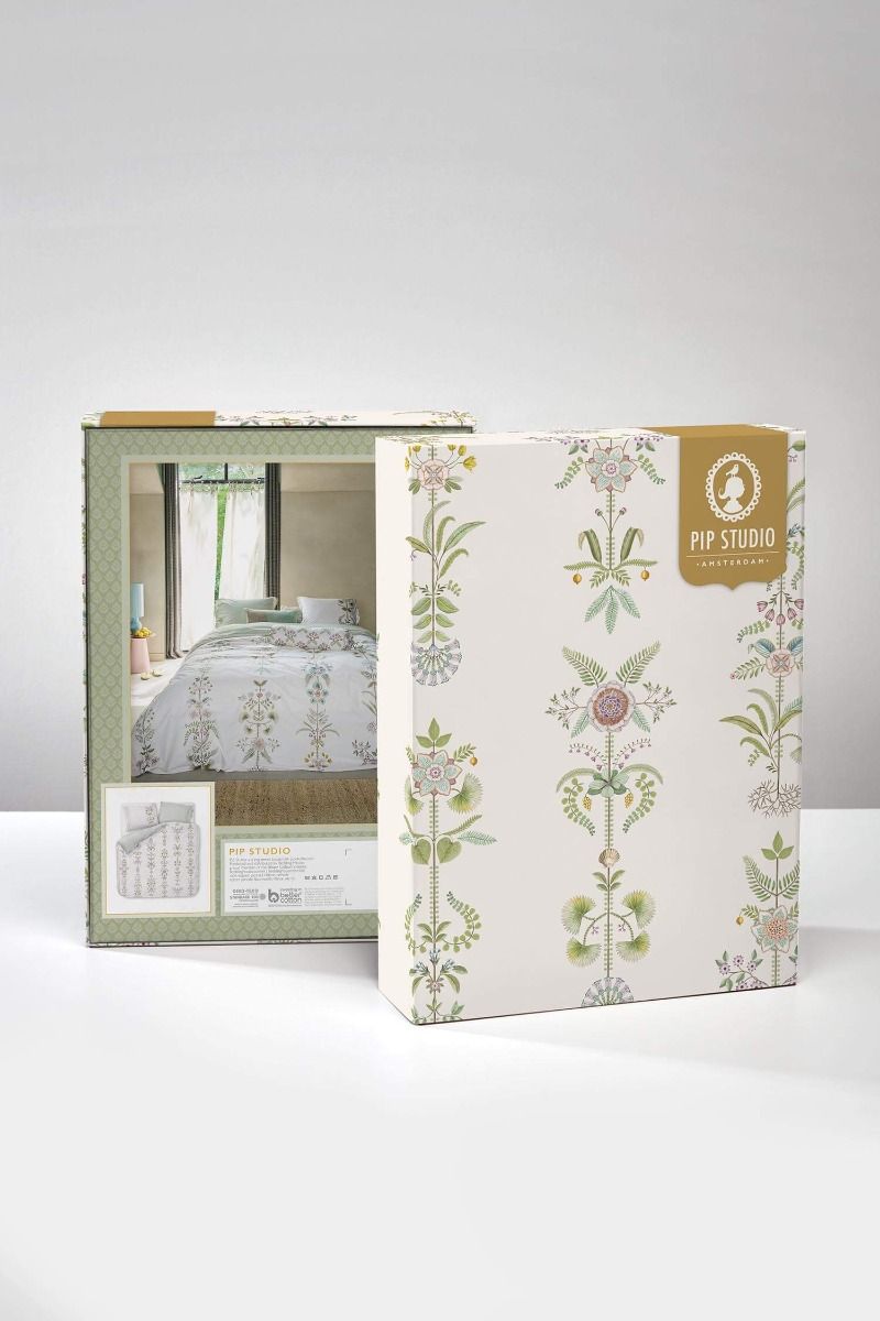 Ensemble housse de couette Hiedra Blanc Cassé