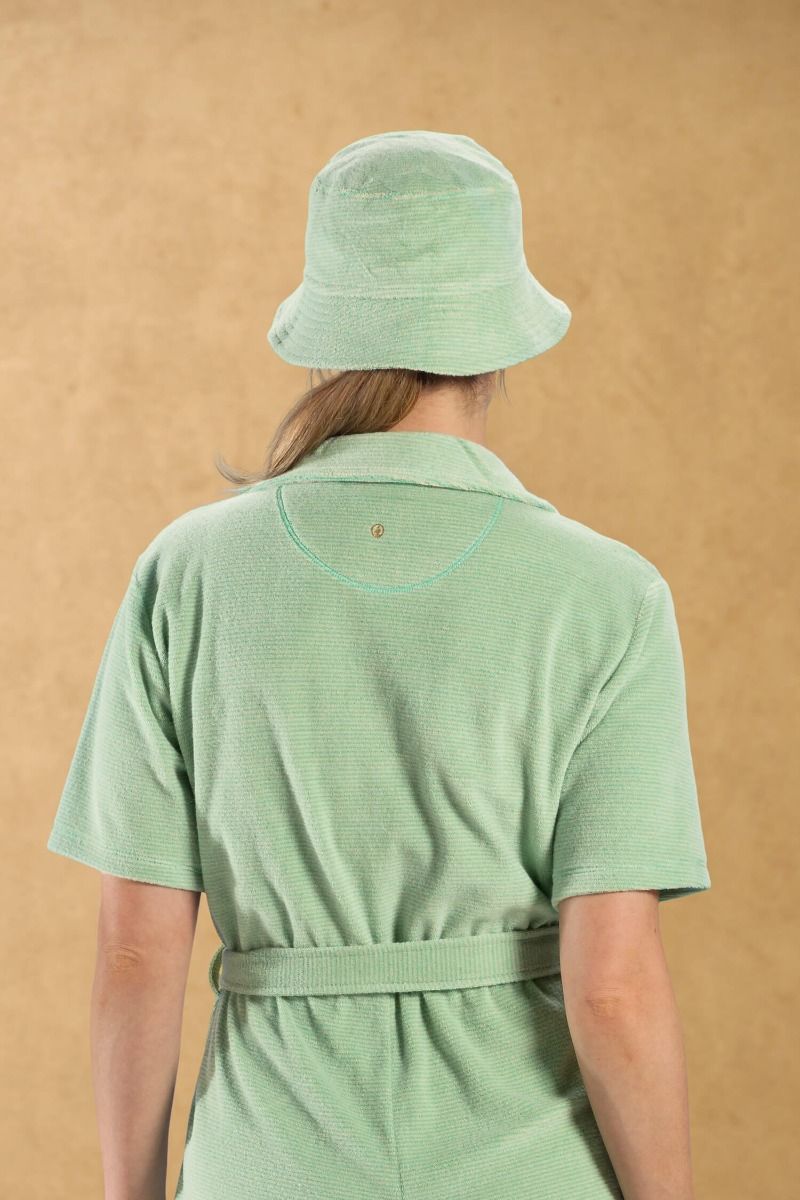 Chapeau de Soleil Petite Sumo Stripe Vert