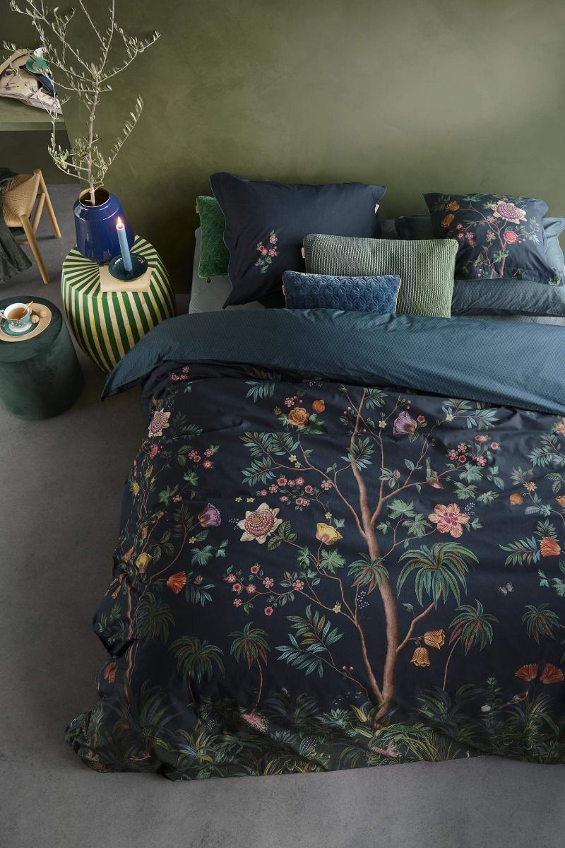 Duvet Cover Set Il Paradiso Dark Blue