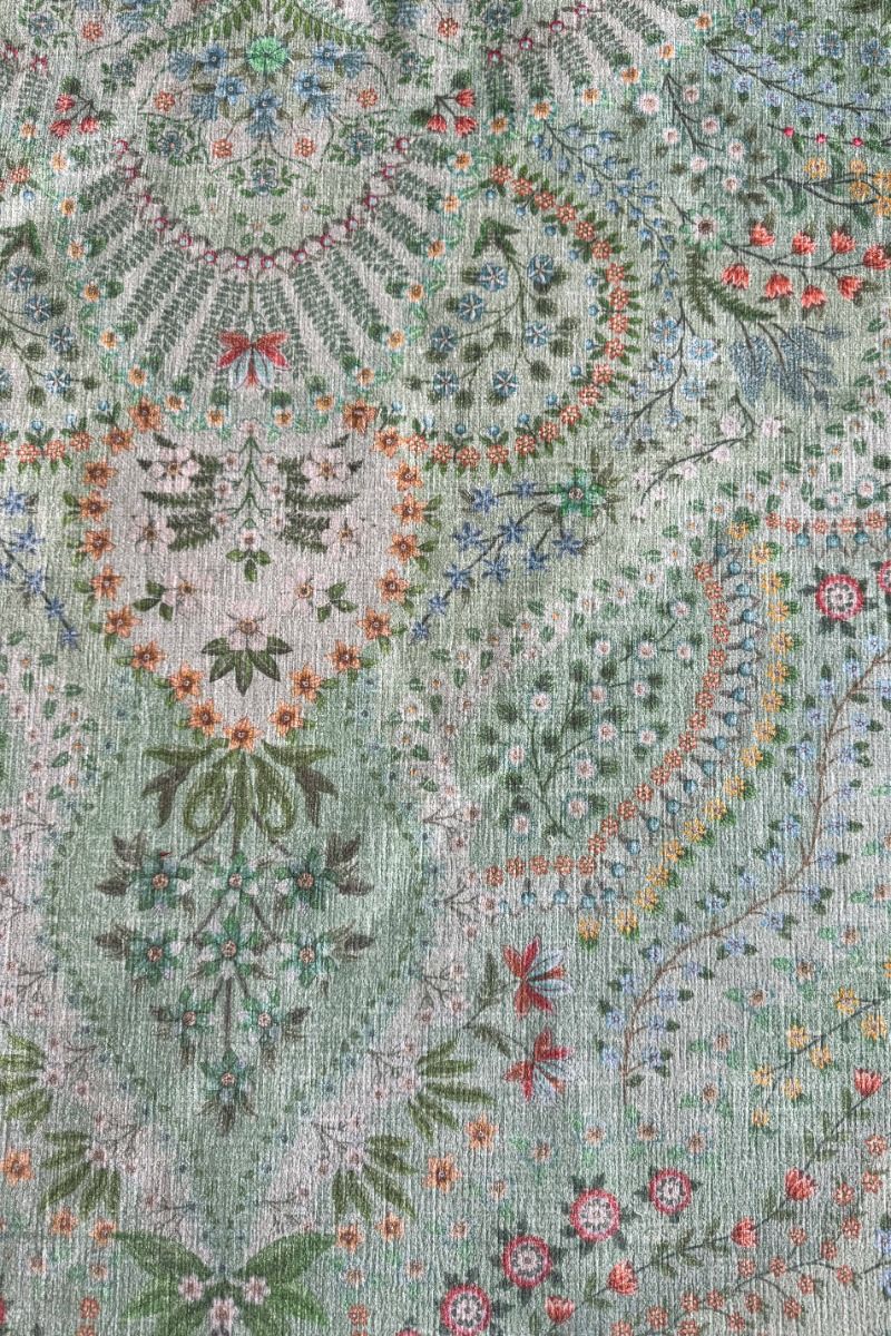 Round Carpet Alfombra by Pip Light Green
