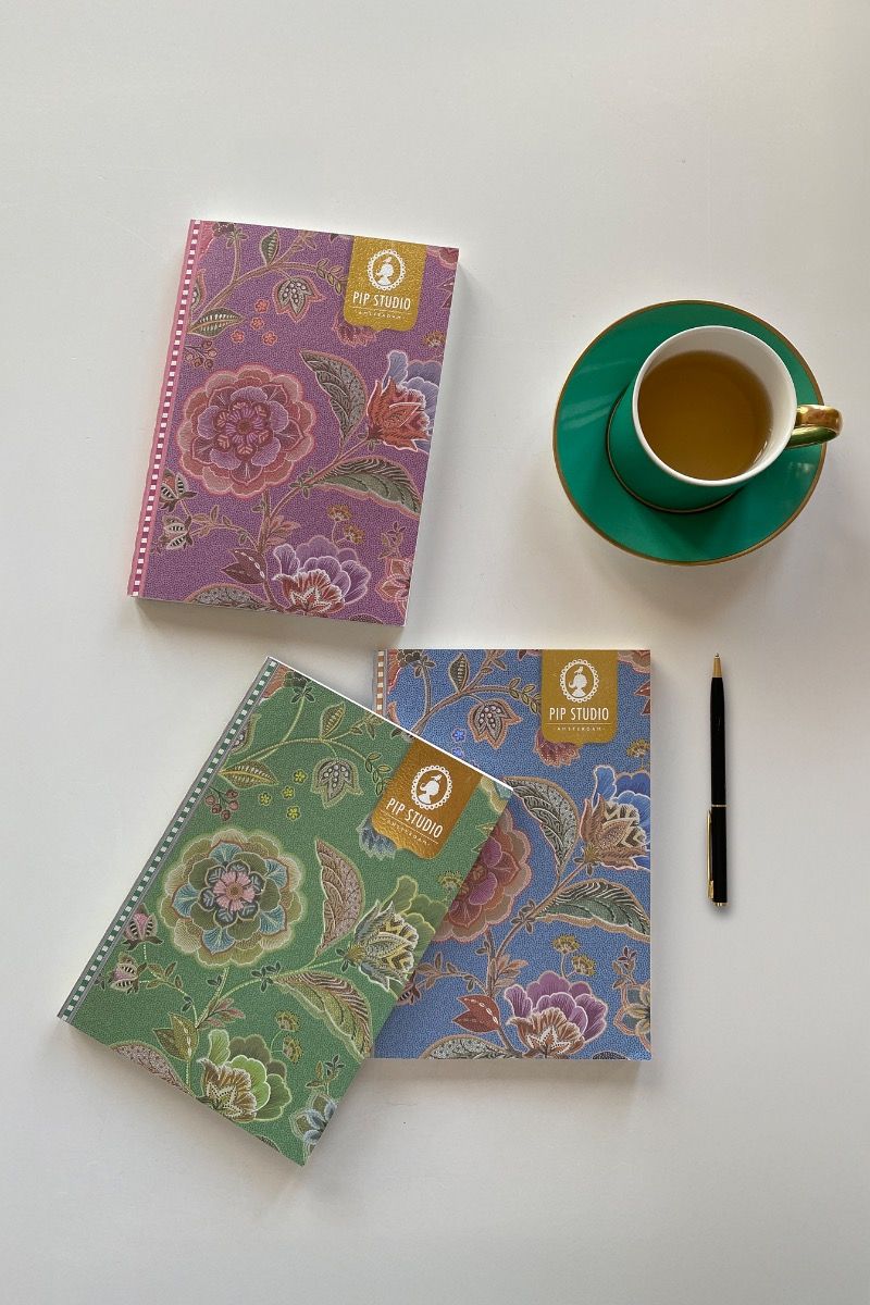 Carnet A5 Lignés Matata Rose, Bleu ou Vert