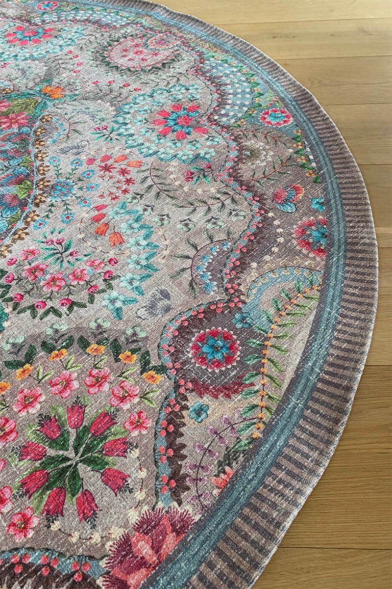 Tapis Rond Moon Delight by Pip Pastel Kaki