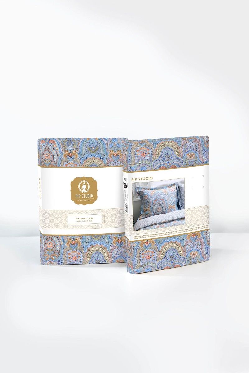 Taie d'oreiller Jabali Flower Bleu