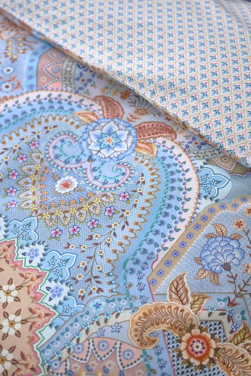 Bettbezugsset Jabali Flower Blau