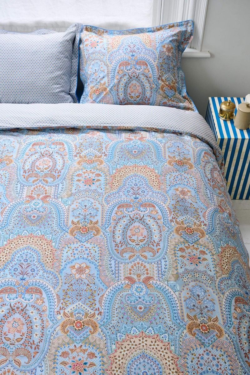 Bettbezugsset Jabali Flower Blau