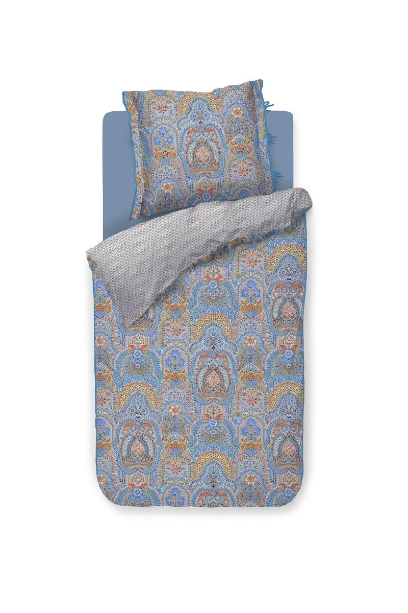 Bettbezugsset Jabali Flower Blau