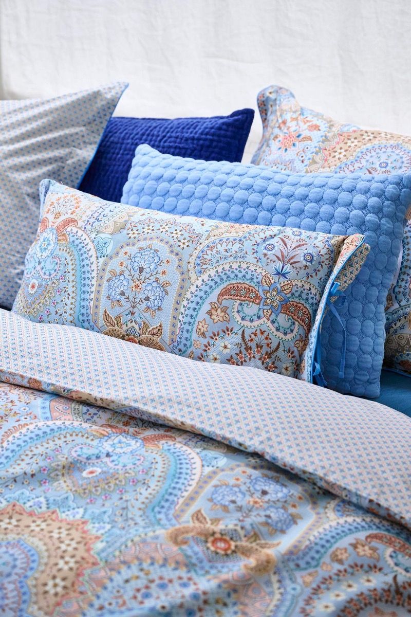Coussin Jabali Flower Bleu