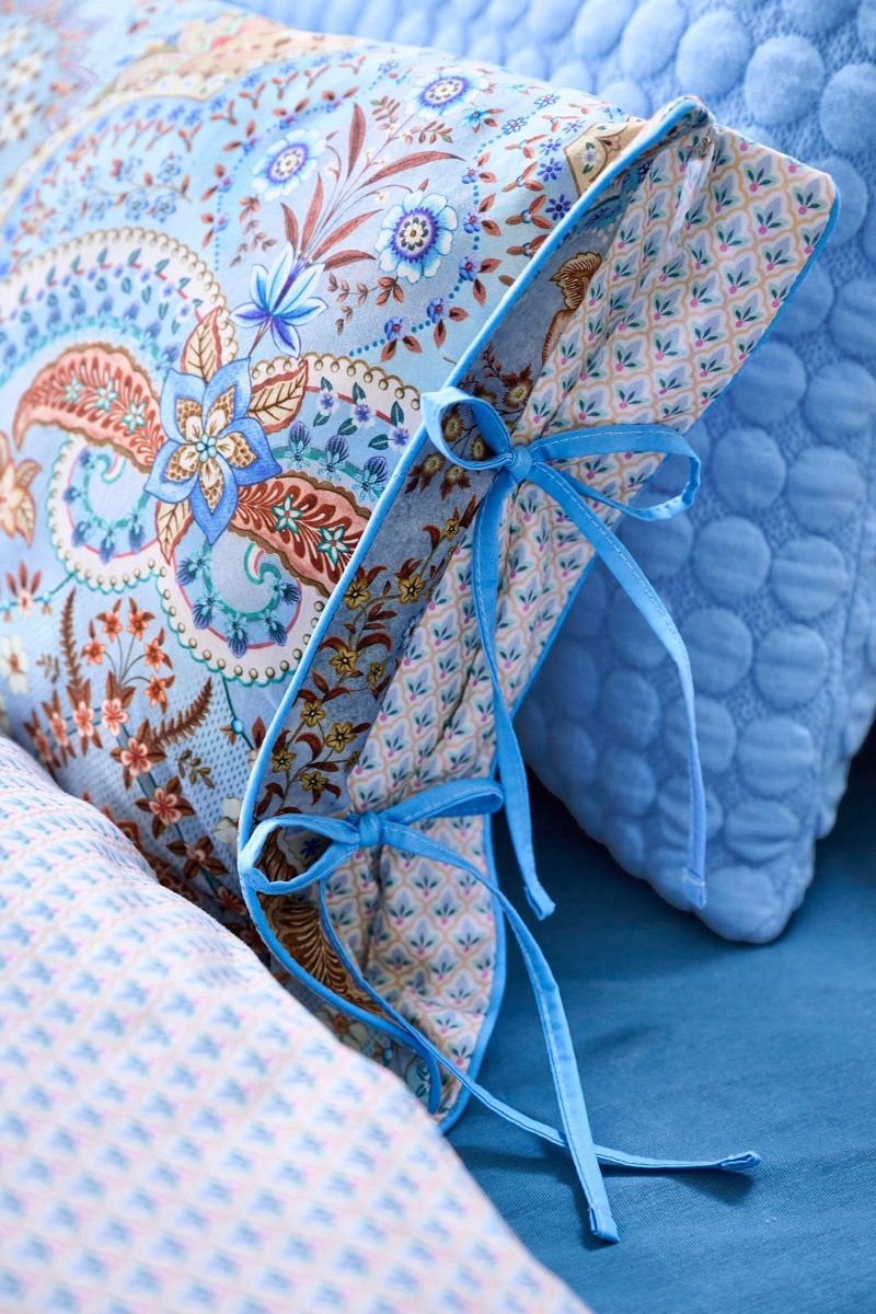 Coussin Jabali Flower Bleu