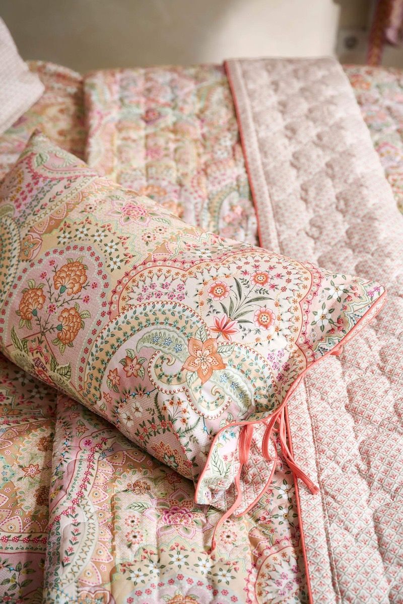 Quilt Jabali Flower Koralle