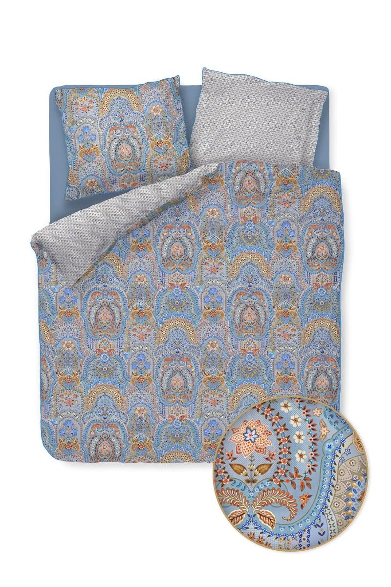Bettbezugsset Jabali Flower Blau