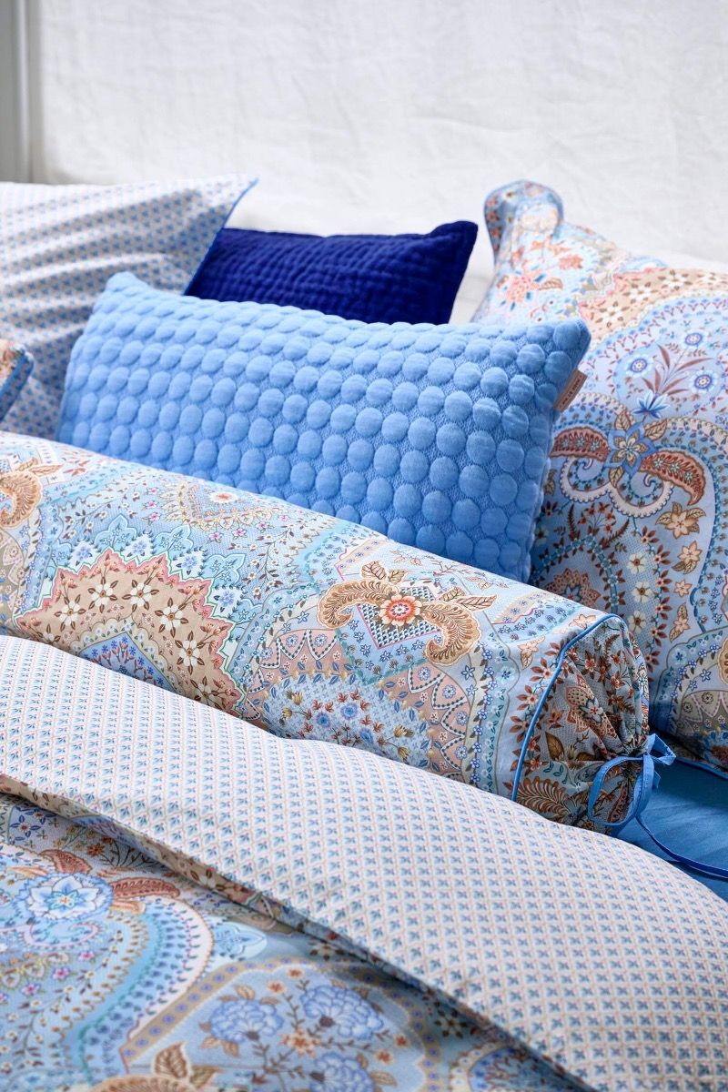 Zierkissen Fill in the dots Blau