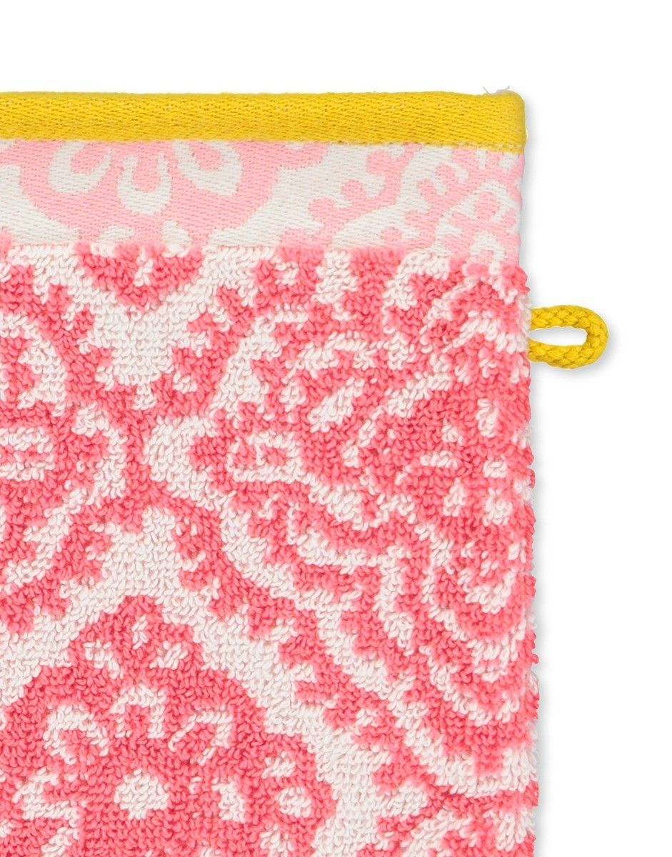 Wash cloth Jacquard Check Dark pink 16x22 cm