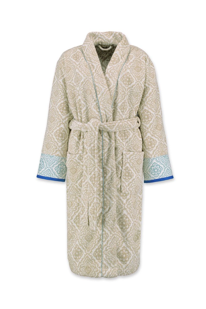 Bathrobe Jacquard Check Khaki 