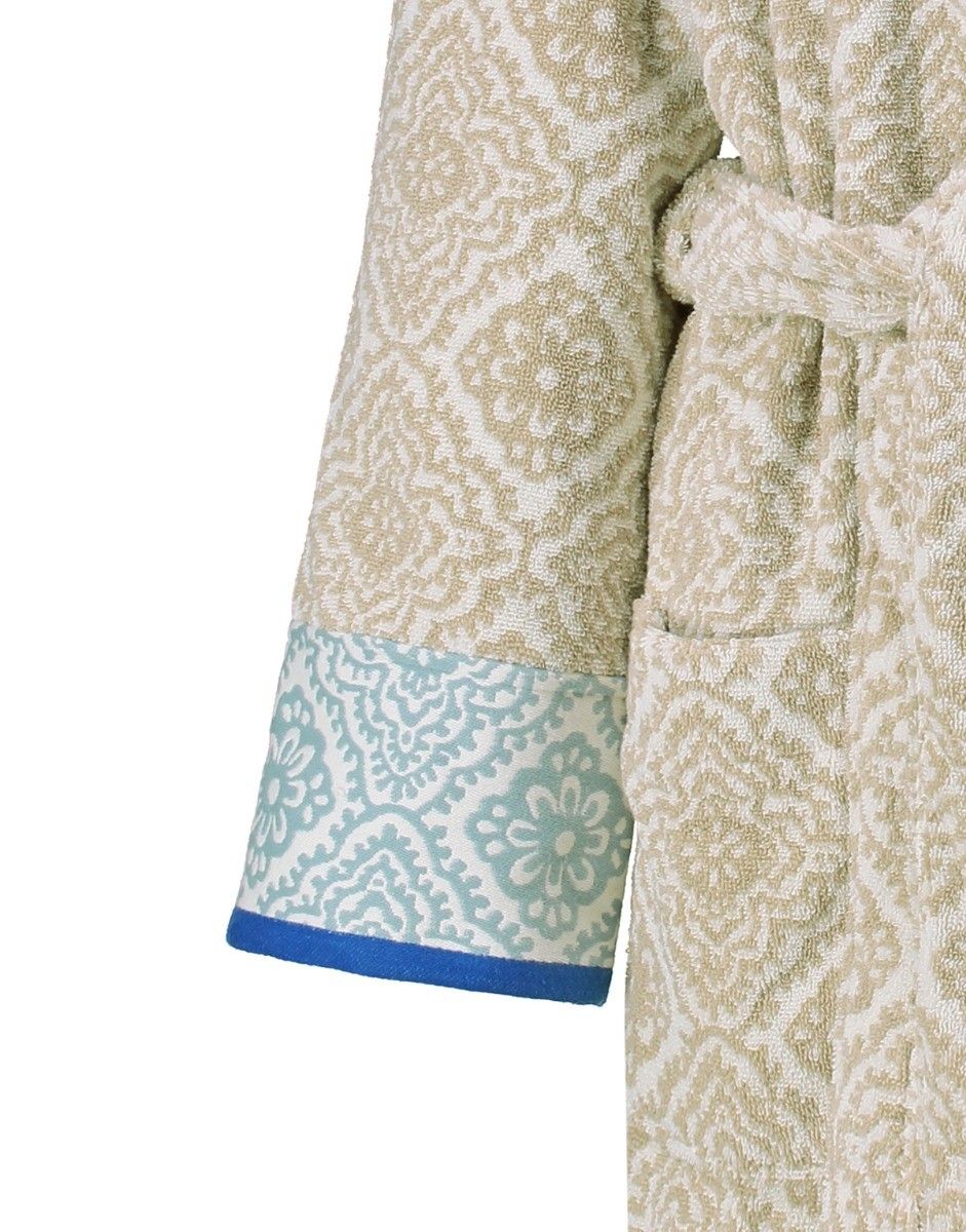 Bathrobe Jacquard Check Khaki 