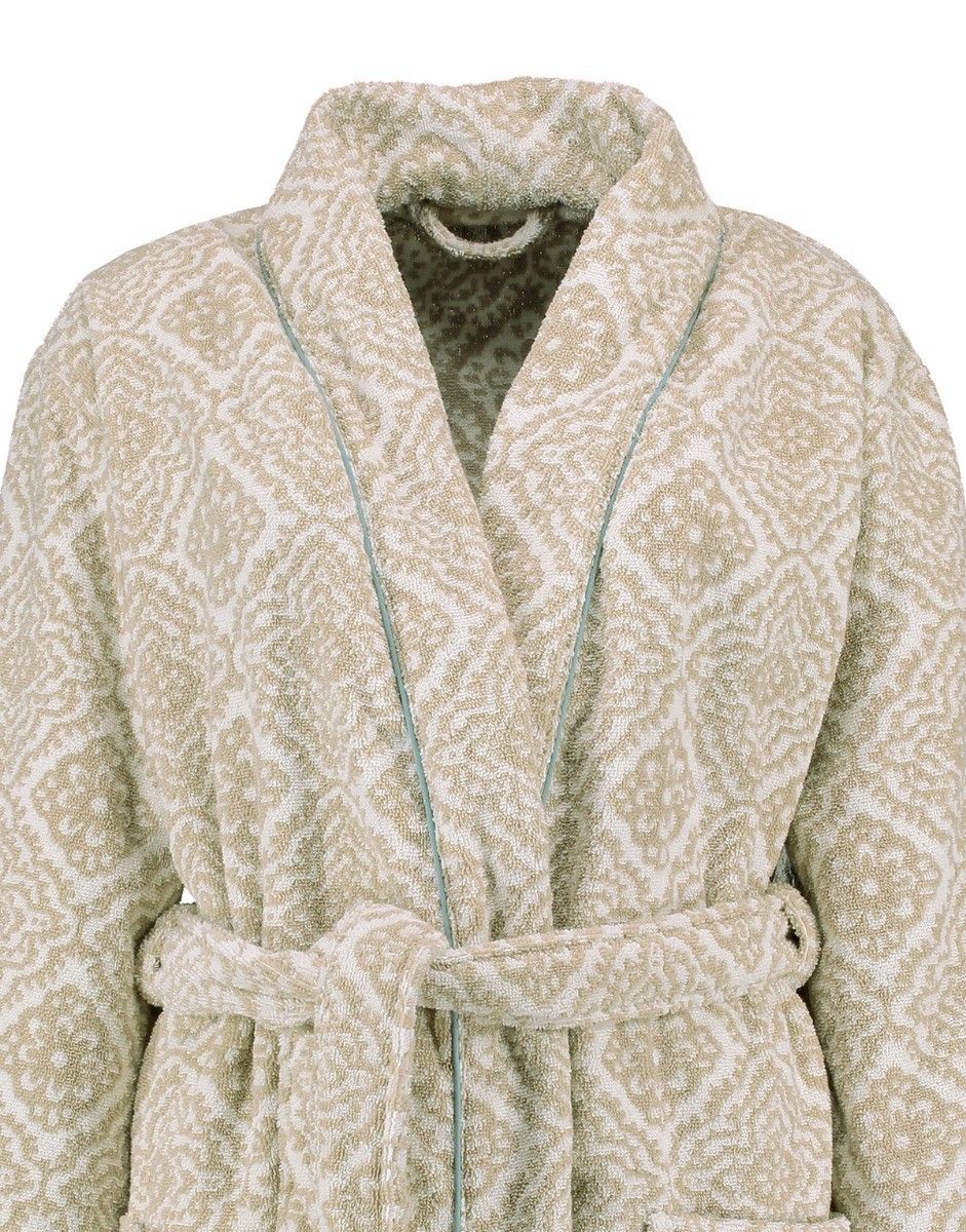 Bathrobe Jacquard Check Khaki 