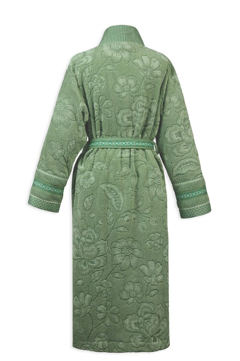 Peignoir Jasmin Jacquard Vert
