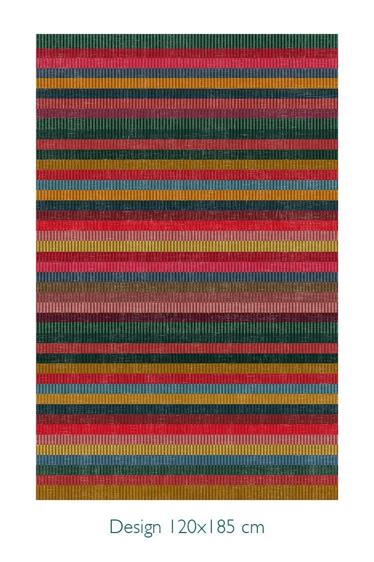 Carpet Jacquard Stripes by Pip Multi 